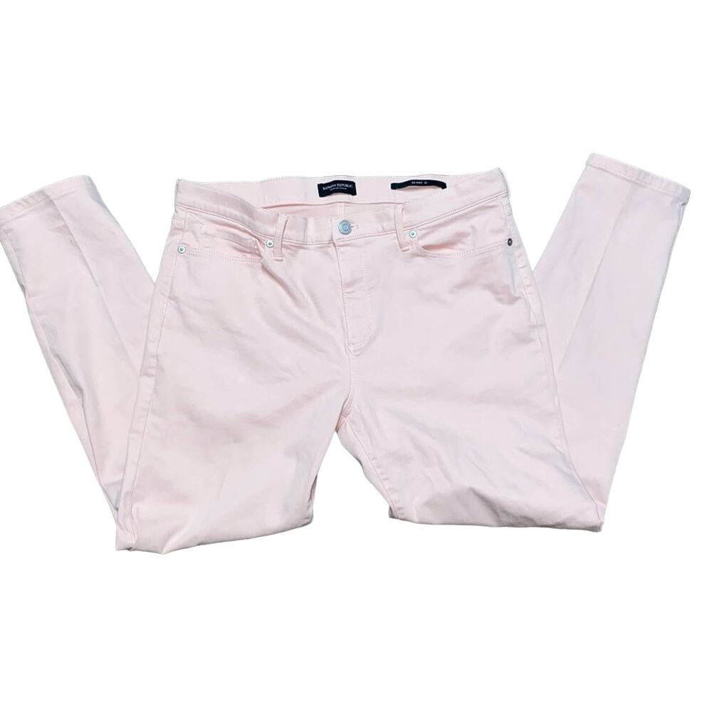 Banana Republic Midrise Skinny Icy Pink Ankle Barbie y2k Jean Size 31
